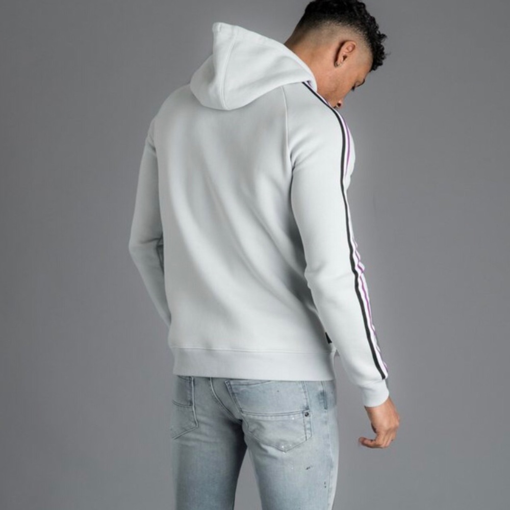 GK NEWTON TAPE PULLOVER HOODIE - MICROCHIP